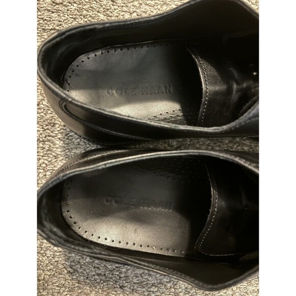 Cole Haan Men\'s Size 9M Black Leather Lace Up Oxfords Dress Shoes C12202